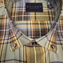 Load image into Gallery viewer, Calder Shirt Luxe Melange Multi Twill Plaid Sage
