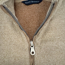 Load image into Gallery viewer, Scott Barber Stretch Heather Fleece Quarter Zip Camel
