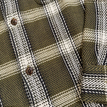 Load image into Gallery viewer, Original Madras Round Tail Overshirt 111 Navy Olive Plaid
