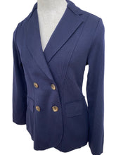 Load image into Gallery viewer, Base Knit Blazer - Double Breasted Navy
