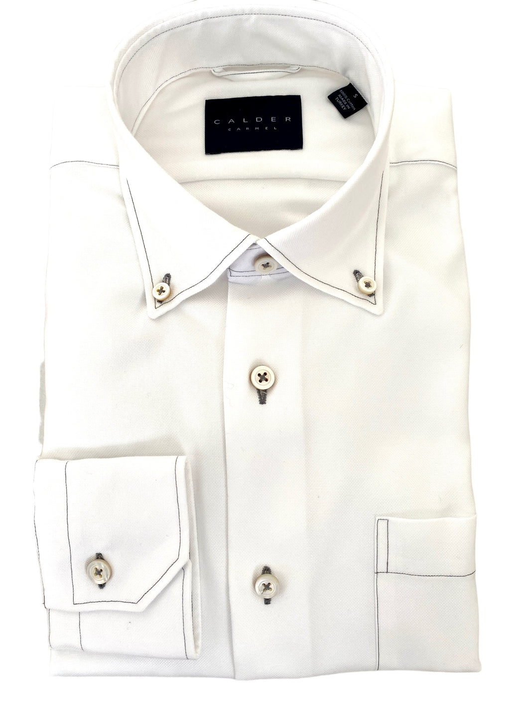 Calder Shirt Luxe Oxford White