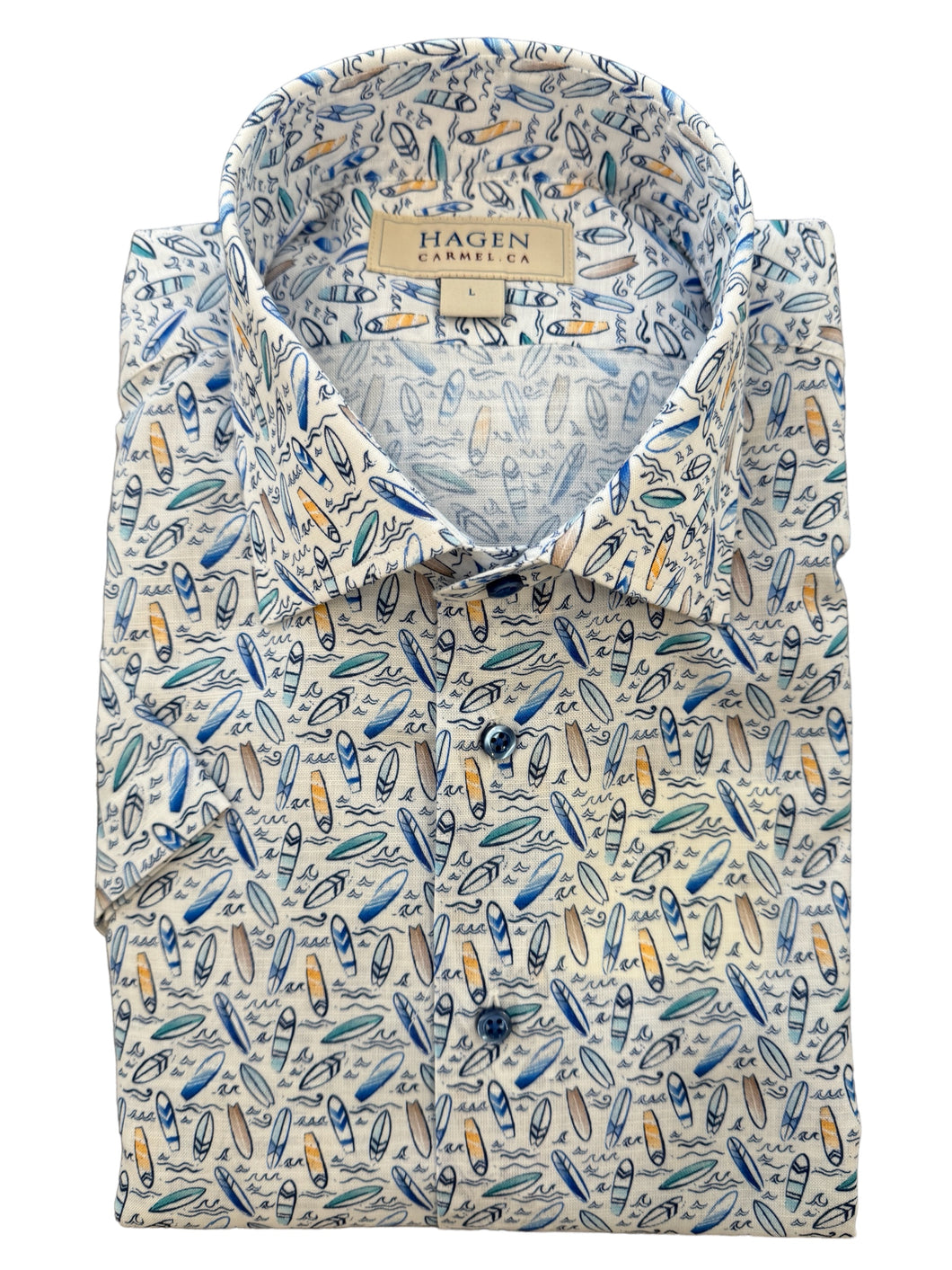 Hagen Shirt Short Sleeve Surfboard Print