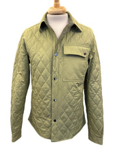 Load image into Gallery viewer, Waterville Nylon Diamond Quilt Shirt Jacket Lime
