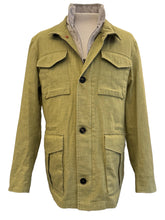 Load image into Gallery viewer, Waterville Garment Dyed Linen Field Jacket Lime
