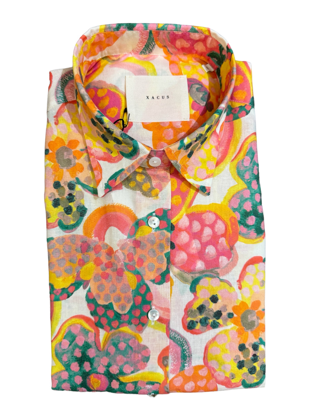 Xacus Women's Shirt - Coral Abstract Floral