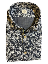 Load image into Gallery viewer, GMF 965 SS Cotton Shirt Navy Floral
