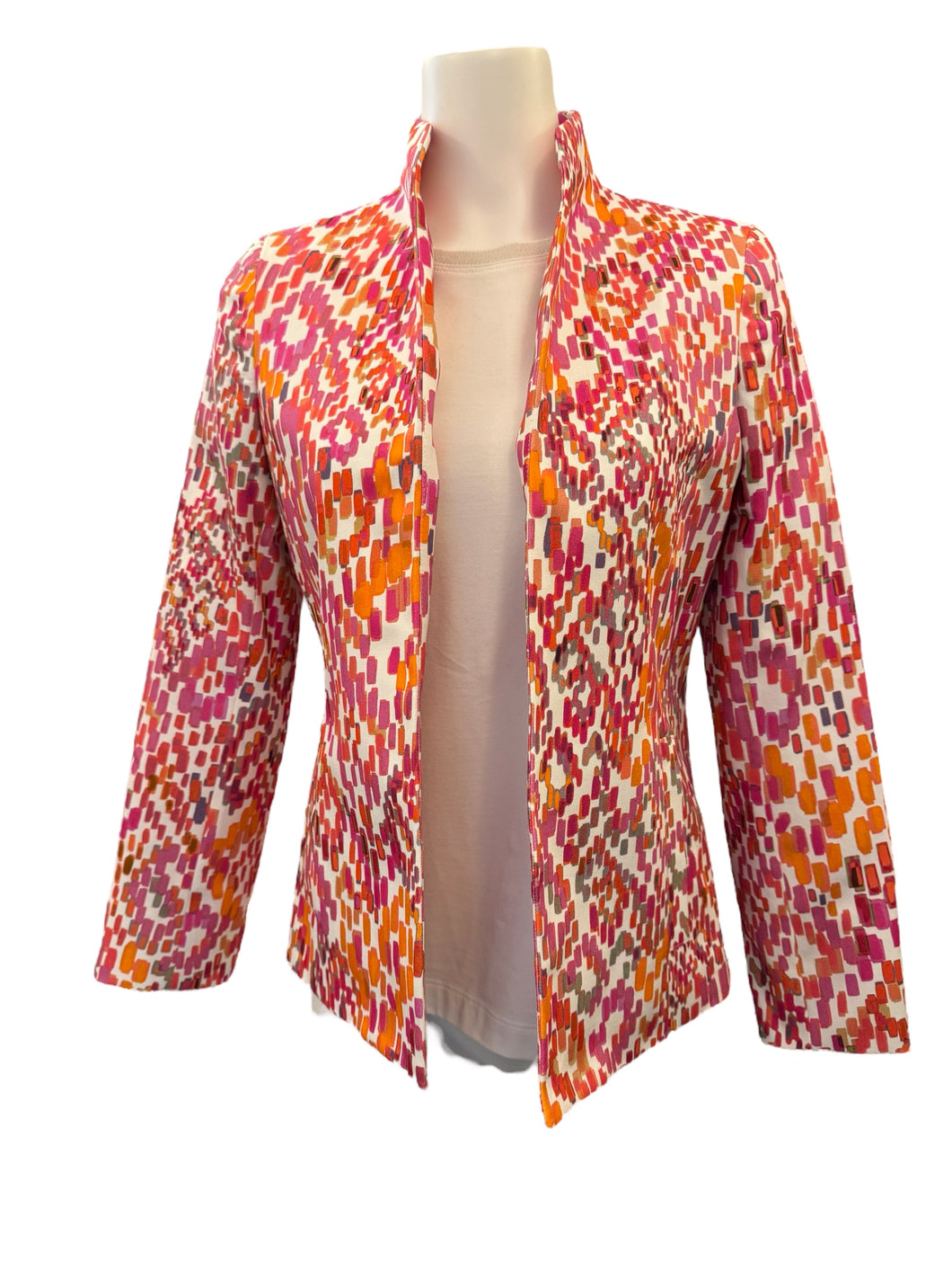 E&F Shaped Jacket - Pink Tiles