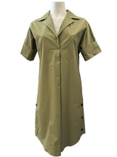 Load image into Gallery viewer, Antonelli Michela Cotton Dress Olive
