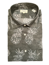 Load image into Gallery viewer, Hartford Cotton Shirt - Army Green w/Pineapple Print
