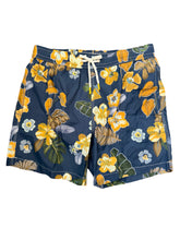 Load image into Gallery viewer, Hartford Swim Shorts Blue Hibiscus
