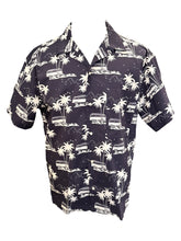 Load image into Gallery viewer, T&amp;V Short Sleeve Camp Shirt Palm/Van Navy
