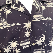Load image into Gallery viewer, T&amp;V Short Sleeve Camp Shirt Palm/Van Navy
