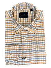 Load image into Gallery viewer, Calder Shirt Luxury Melange Twill Papaya Check
