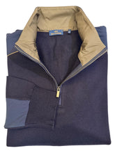 Load image into Gallery viewer, Paul &amp; Shark Typhoon Wool knit 1/4 Zip Navy Sweater
