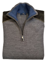 Load image into Gallery viewer, Paul &amp; Shark Wool knit 1/4 Zip Grey Sweater

