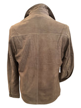Load image into Gallery viewer, Manto Distressed Napa Leather Jacket w/Bib
