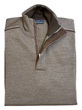 Load image into Gallery viewer, Paul &amp; Shark Wool knit 1/4 Zip Mocha Brown Sweater
