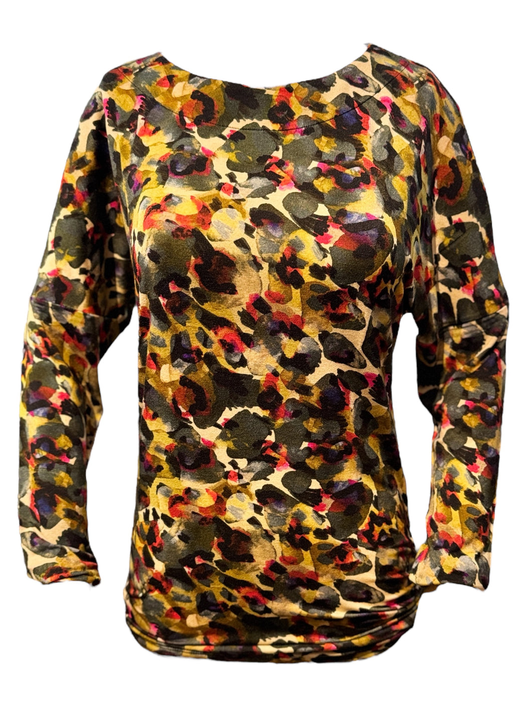 Aldo Martins Scoop Neck LS Jersey w/Abstract Print