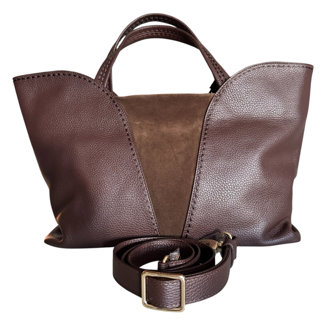 Plinio Visona Viva Leather/Suede Bag