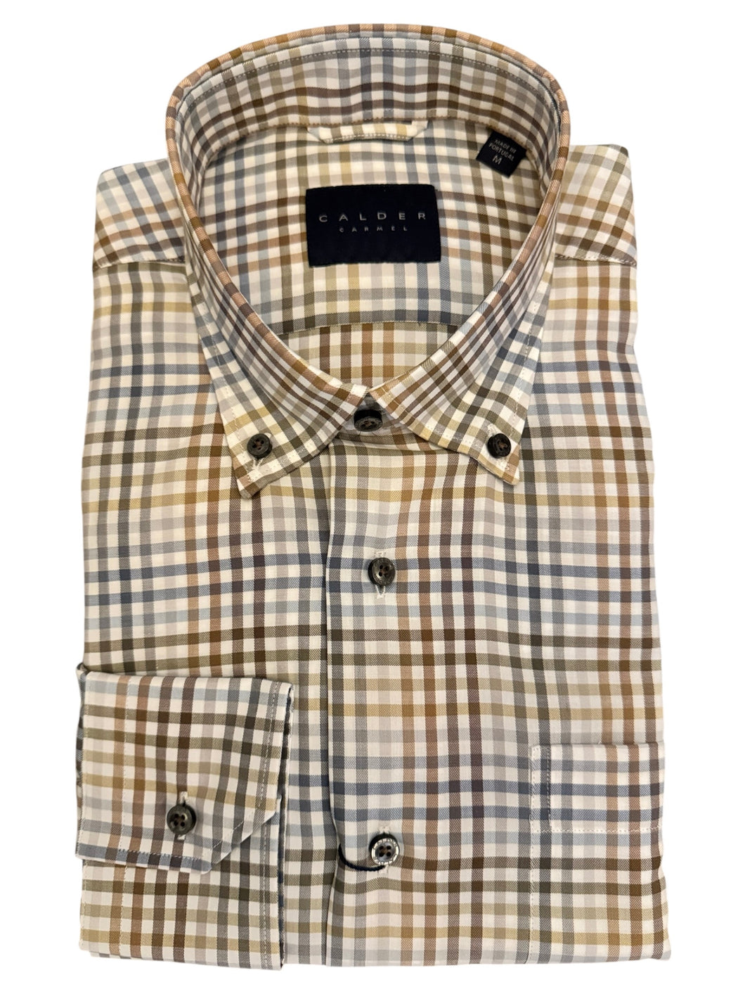 Calder Shirt Luxe Melange Multi Color Gingham Twill