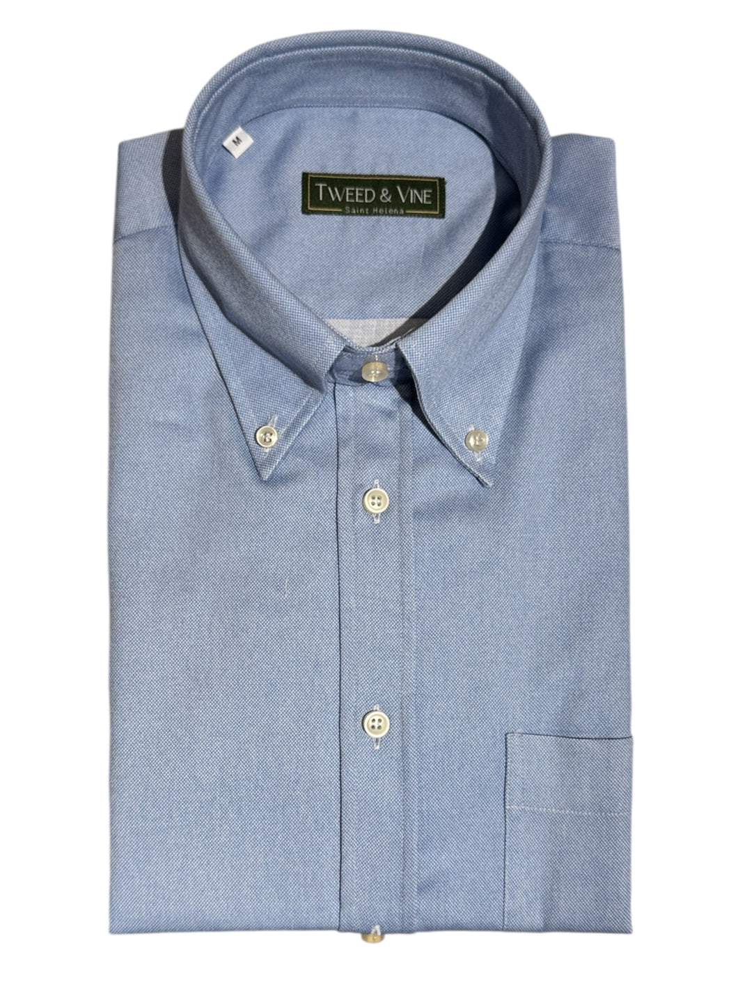 T&V Classic BD Shirt in Brushed Oxford Cloth Blue