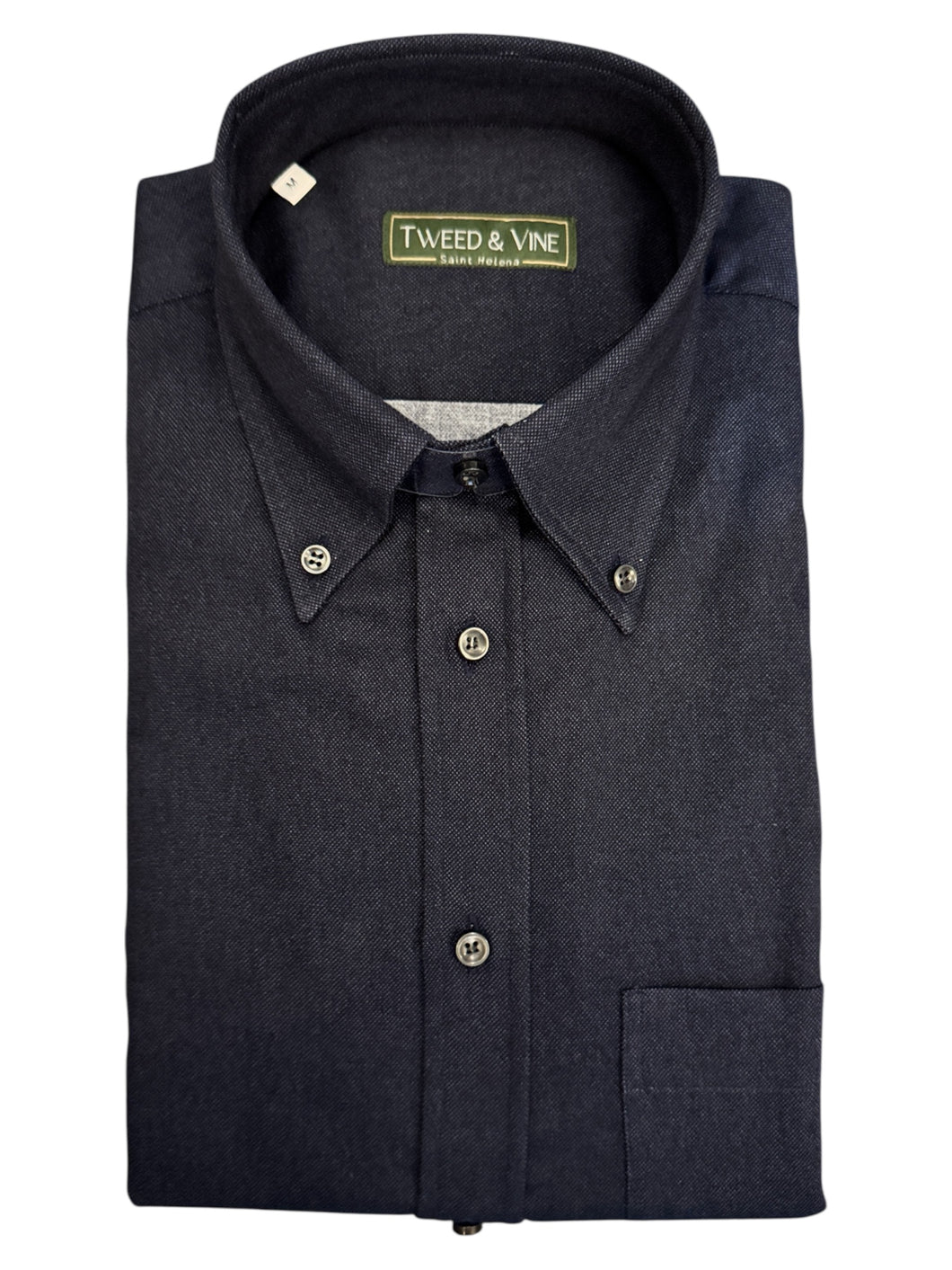 T&V Classic BD Shirt in Brushed Oxford Cloth Dark Navy