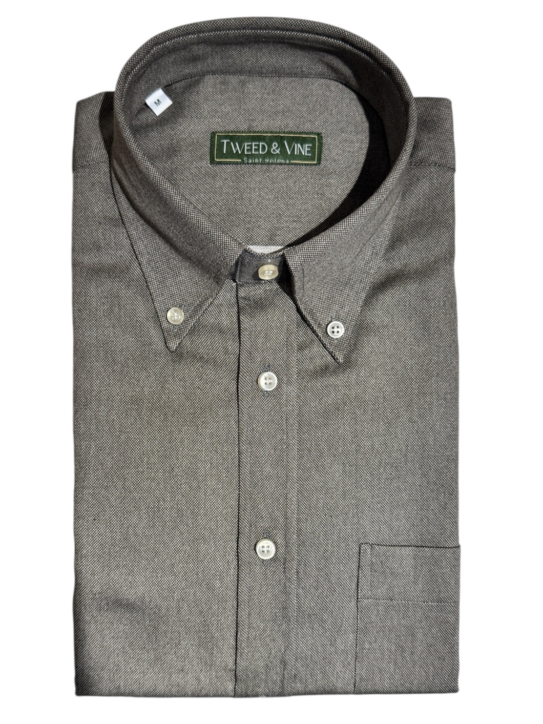 T&V Classic BD Shirt in Brushed Oxford Cloth Dark Olive