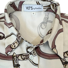 Load image into Gallery viewer, VLTS Viscose Blouse Equestrian Print Rosa
