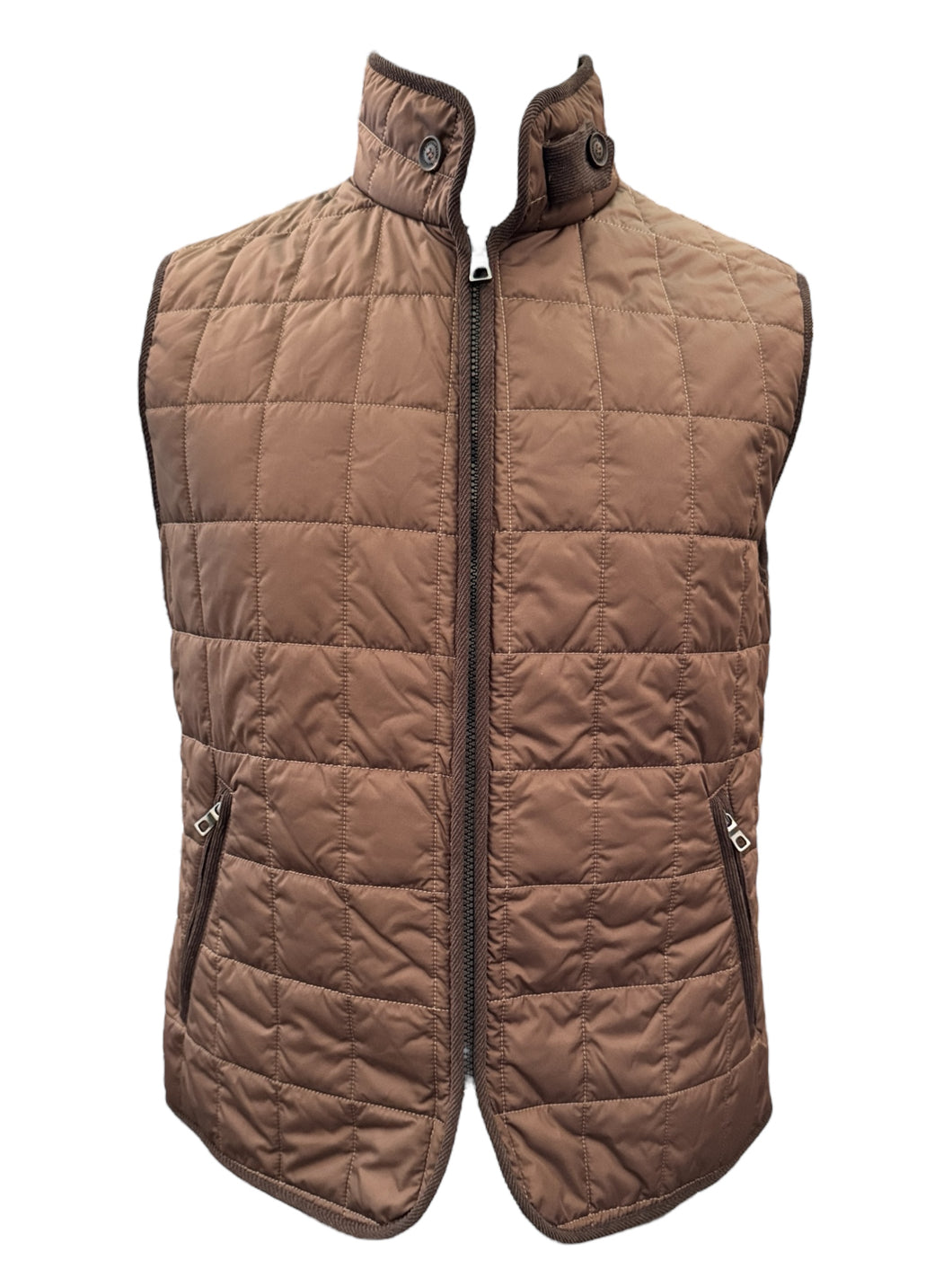 Waterville Theo Nylon Quilt Vest Brown