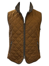Load image into Gallery viewer, Waterville Theo Wool Flannel Vest Chocolate Brown
