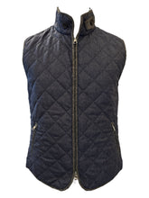 Load image into Gallery viewer, Waterville Theo Wool Flannel Vest Navy
