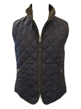 Load image into Gallery viewer, Waterville Theo Wool Flannel Vest Navy
