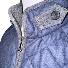 Load image into Gallery viewer, Waterville Theo Wool Flannel Vest Navy

