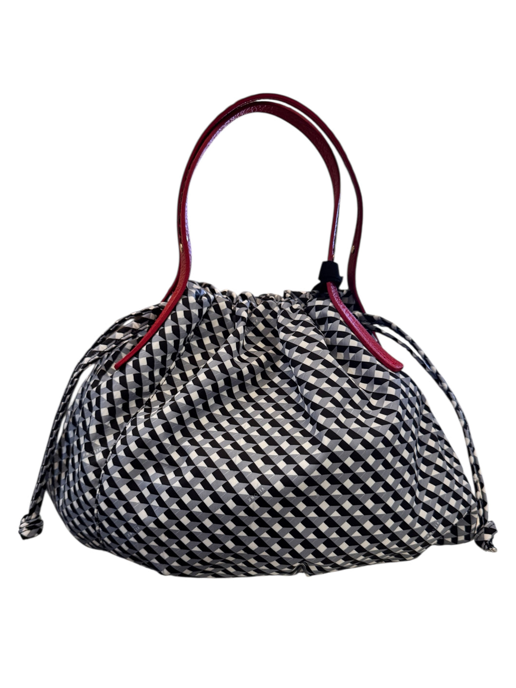 Plinio Visona Cube Print Nylon Satchel
