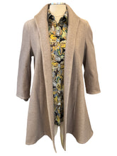 Load image into Gallery viewer, E&amp;F Back Pleated Viscose Shirt in Gold and Brown
