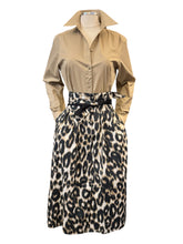 Load image into Gallery viewer, Hinson Wu Robin Long Sleeve Animal Print Dress
