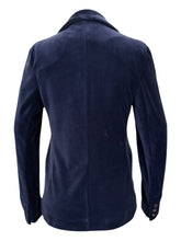 Load image into Gallery viewer, GoodMatch Cotton Velvet Stretch Blazer Deep Blue

