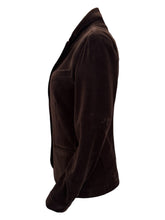 Load image into Gallery viewer, GoodMatch Cotton Velvet Stretch Blazer Chocolate
