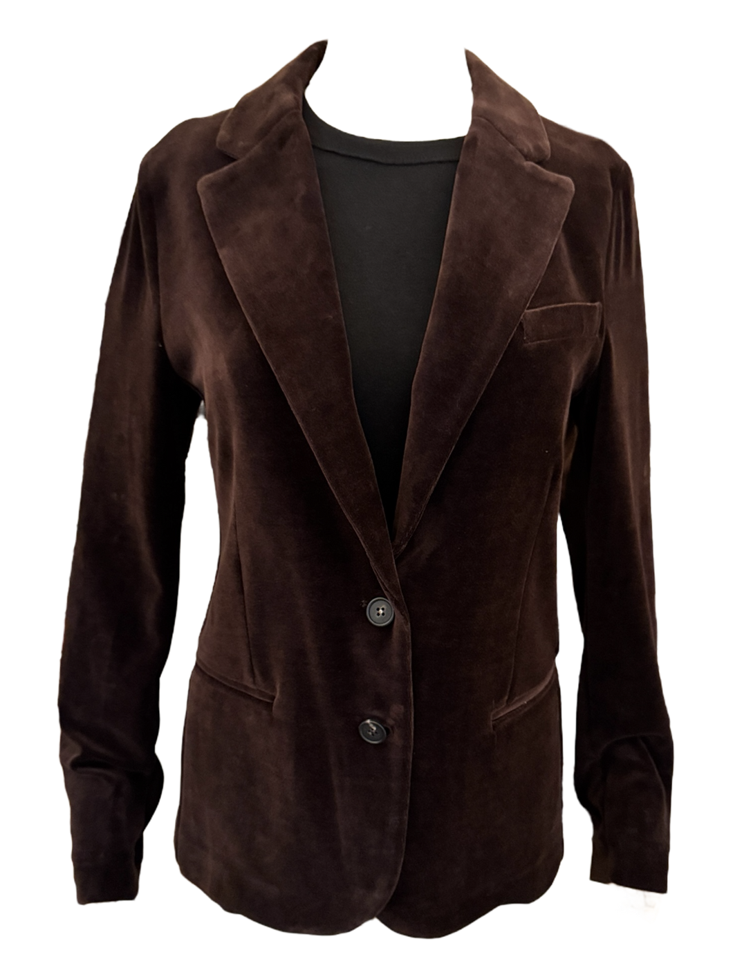 GoodMatch Cotton Velvet Stretch Blazer Chocolate