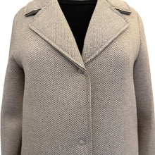 Load image into Gallery viewer, GoodMatch Neoprene Coat Beige Herringbone
