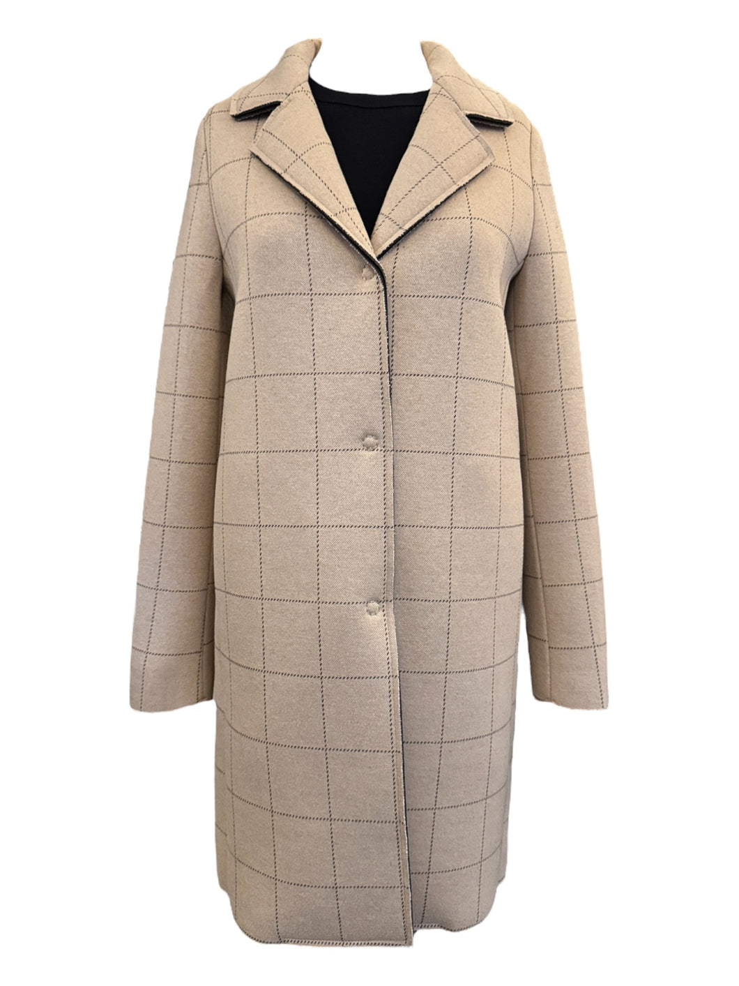 GoodMatch Neoprene Coat Beige Tartan