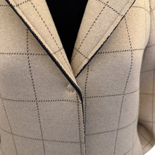 Load image into Gallery viewer, GoodMatch Neoprene Coat Beige Tartan
