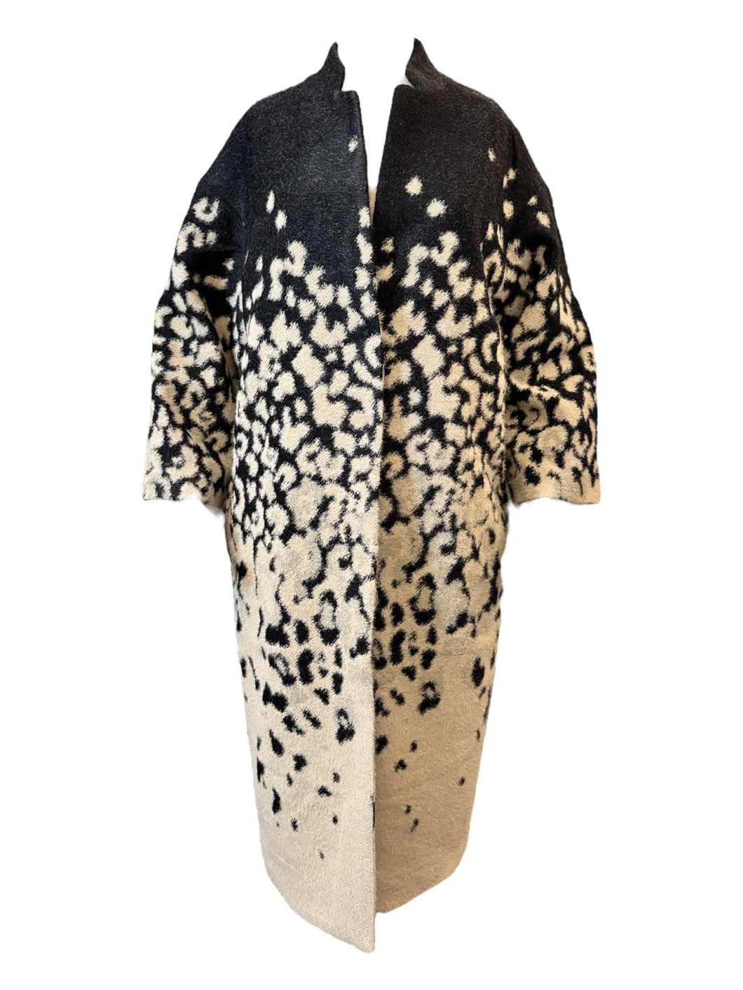 Psophia Black and White Oversized Coat