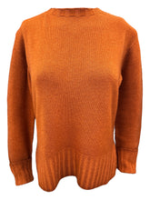 Load image into Gallery viewer, Arovescio Garment Dyed Merino Wool Crewneck Sweater Paprika
