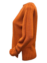 Load image into Gallery viewer, Arovescio Garment Dyed Merino Wool Crewneck Sweater Paprika
