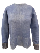 Load image into Gallery viewer, Arovescio Double Dyed Merino Wool Crewneck Sweater Sky
