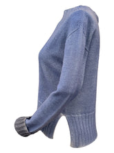 Load image into Gallery viewer, Arovescio Double Dyed Merino Wool Crewneck Sweater Sky
