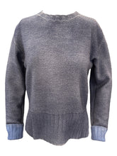 Load image into Gallery viewer, Arovescio Double Dyed Merino Wool Crewneck Sweater Sky
