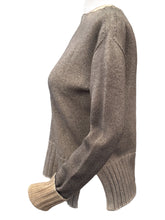 Load image into Gallery viewer, Arovescio Double Dyed Merino Wool Crewneck Sweater Cocoa
