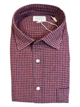 Load image into Gallery viewer, Hartford Washed Brushed Cotton Check Shirt Navy/Red
